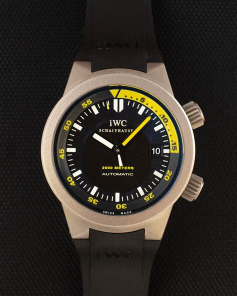 iwc aquatimer titanio|iwc aquatimer used.